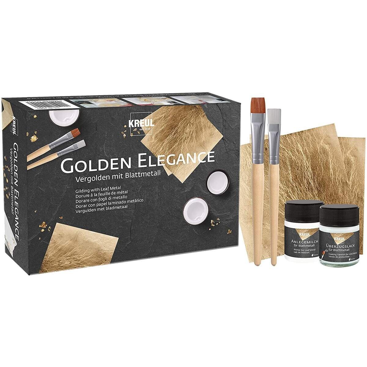 KREUL Vergolden mit Blattmetall Set Golden Elegance