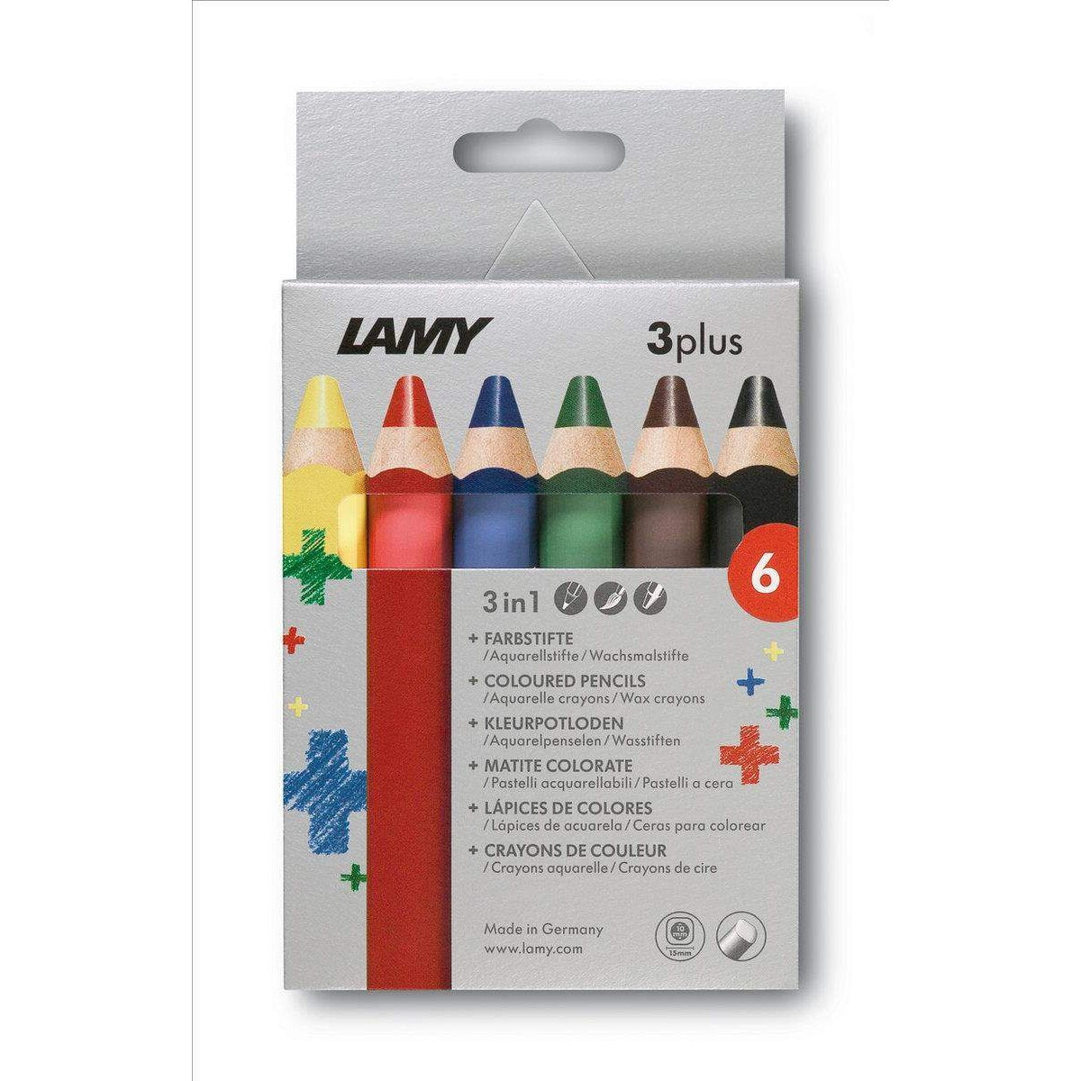 LAMY Farbstift 3plus 6er in Faltschachtel