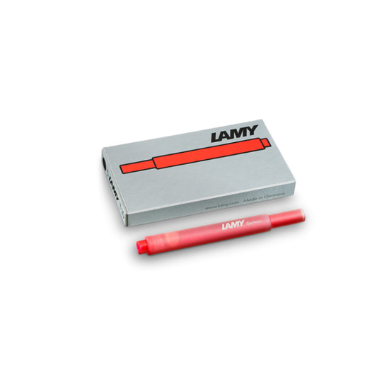 LAMY Tintenpatronen T10 rot, 5 Stück