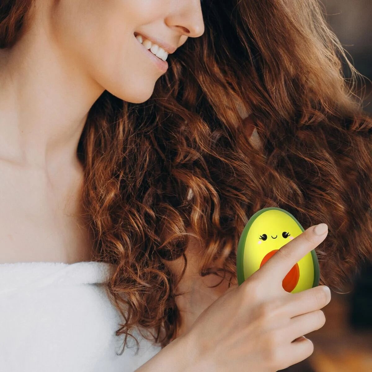 Legami Entwirrende Haarbürste - Amazing Hair: Avocado