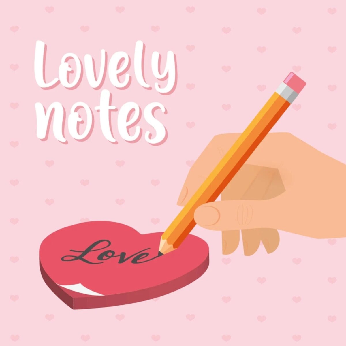 Legami Klebezettel-Notizblock - Lovely Notes