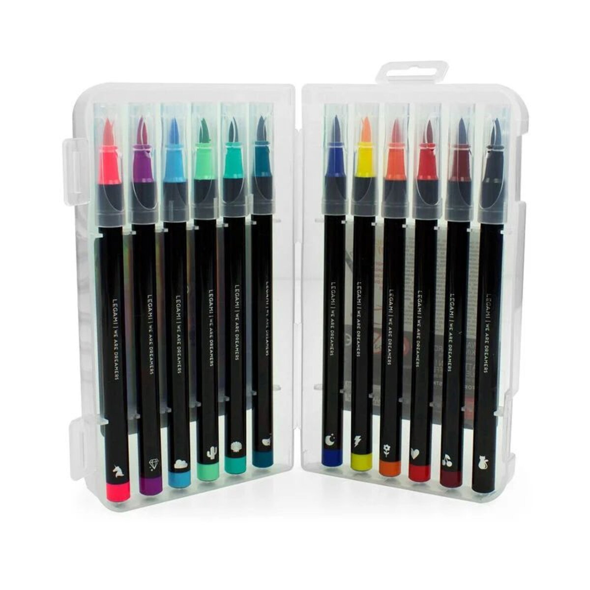 Legami Set mit 12 Filzstiften mit Pinselspitze - Brush Markers