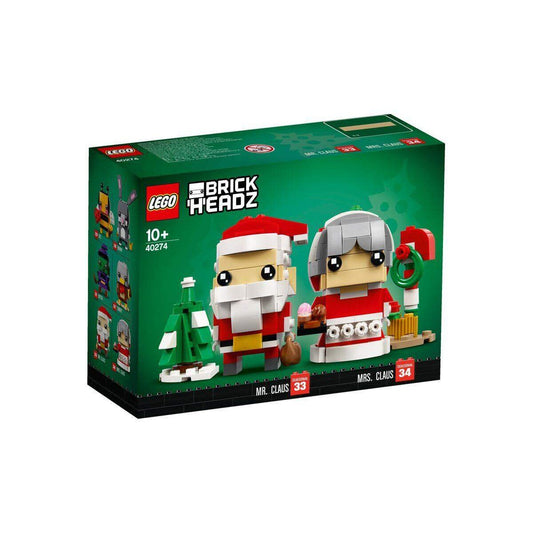 LEGO® BrickHeadz™ 40274 Weihnachten mit Herrn und Frau Weihnachtsmann!