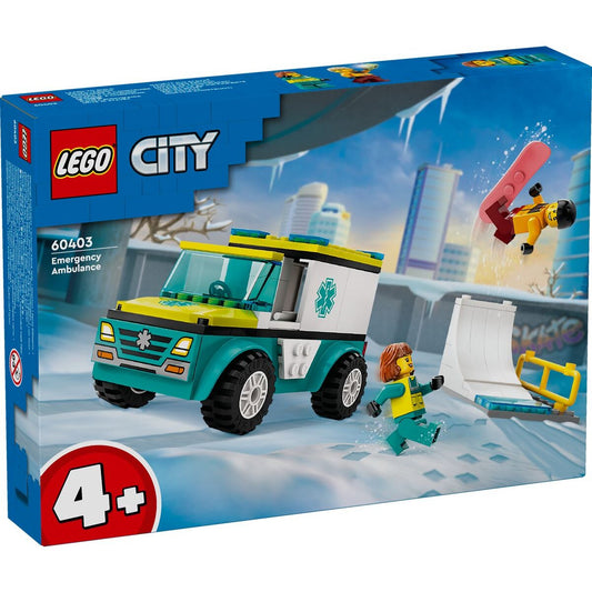 LEGO® City 60403 Rettungswagen und Snowboarder