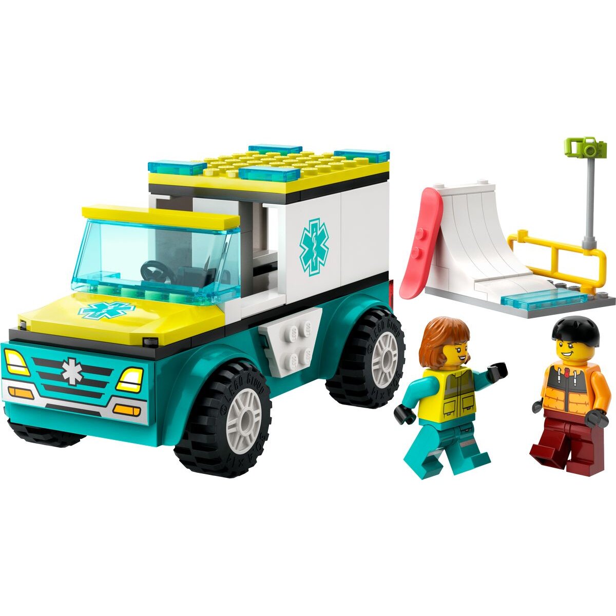 LEGO® City 60403 Rettungswagen und Snowboarder