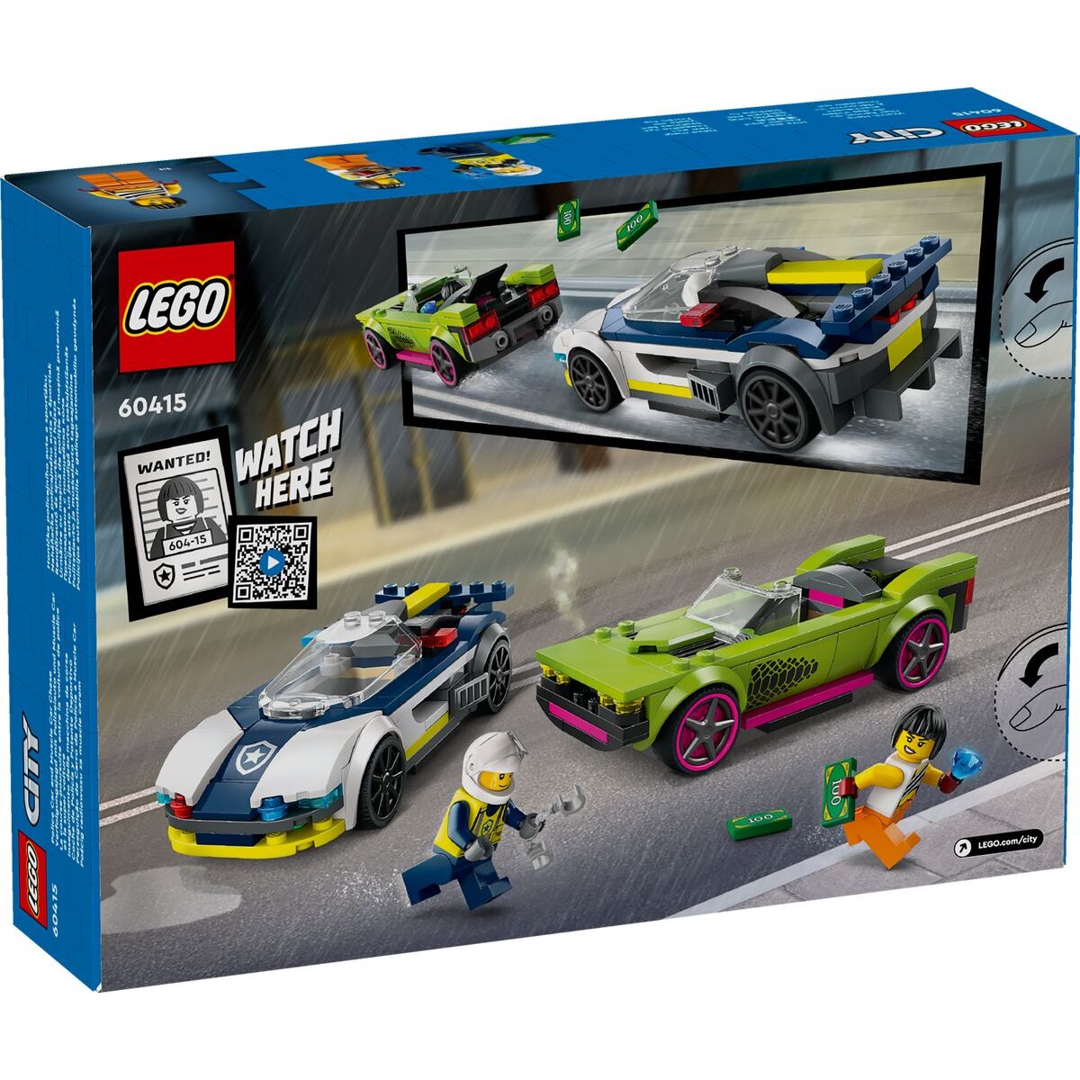 LEGO® City 60415 Verfolgungsjagd mit Polizeiauto und Muscle Car