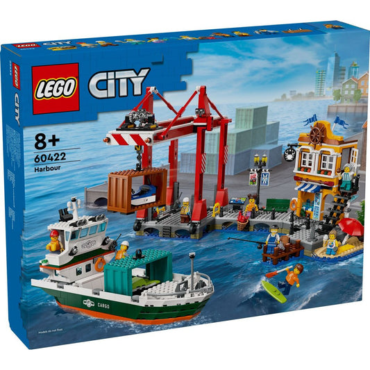 LEGO® City 60422 Hafen mit Frachtschiff