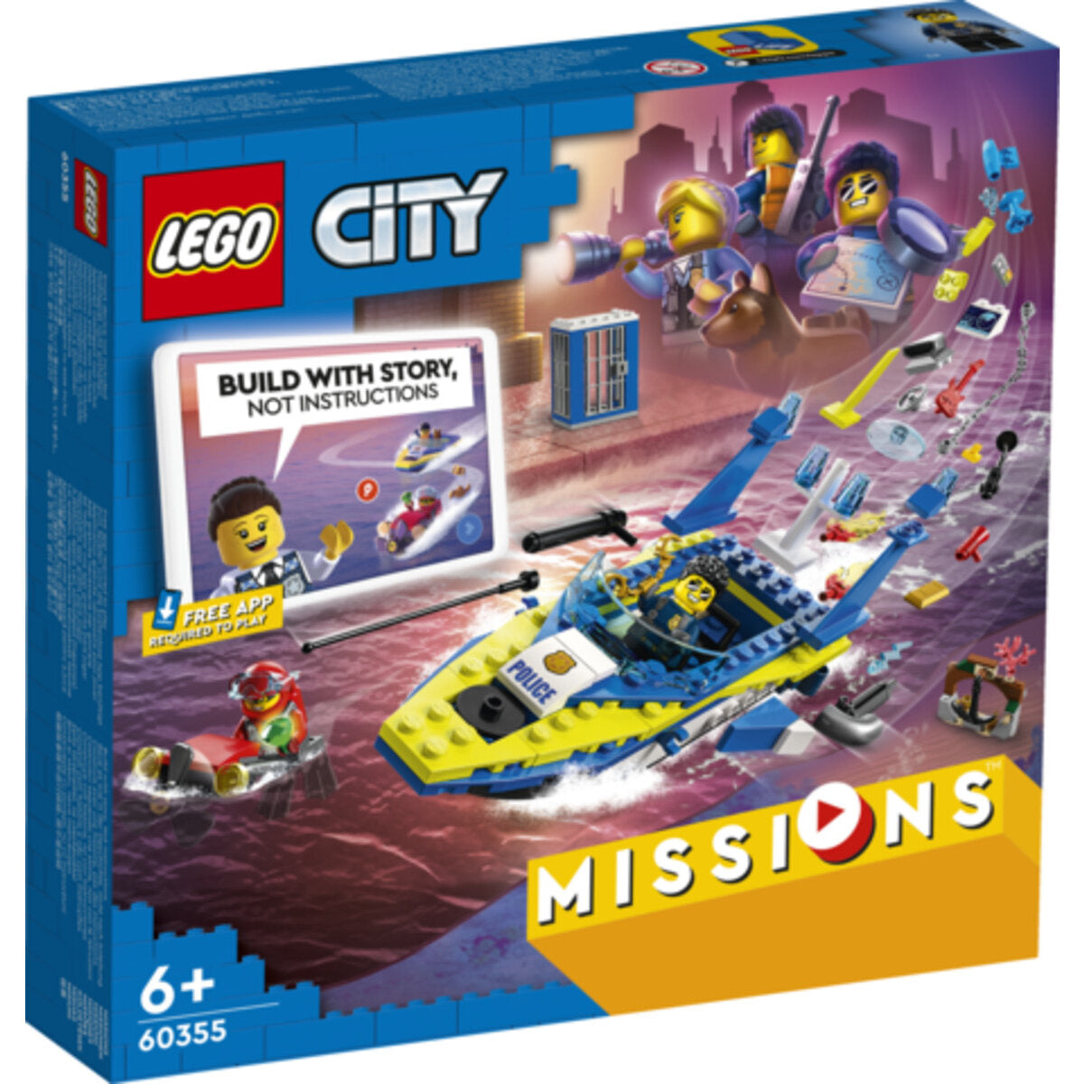 LEGO® City Missions 60355 Detektivmissionen der Wasserpolizei