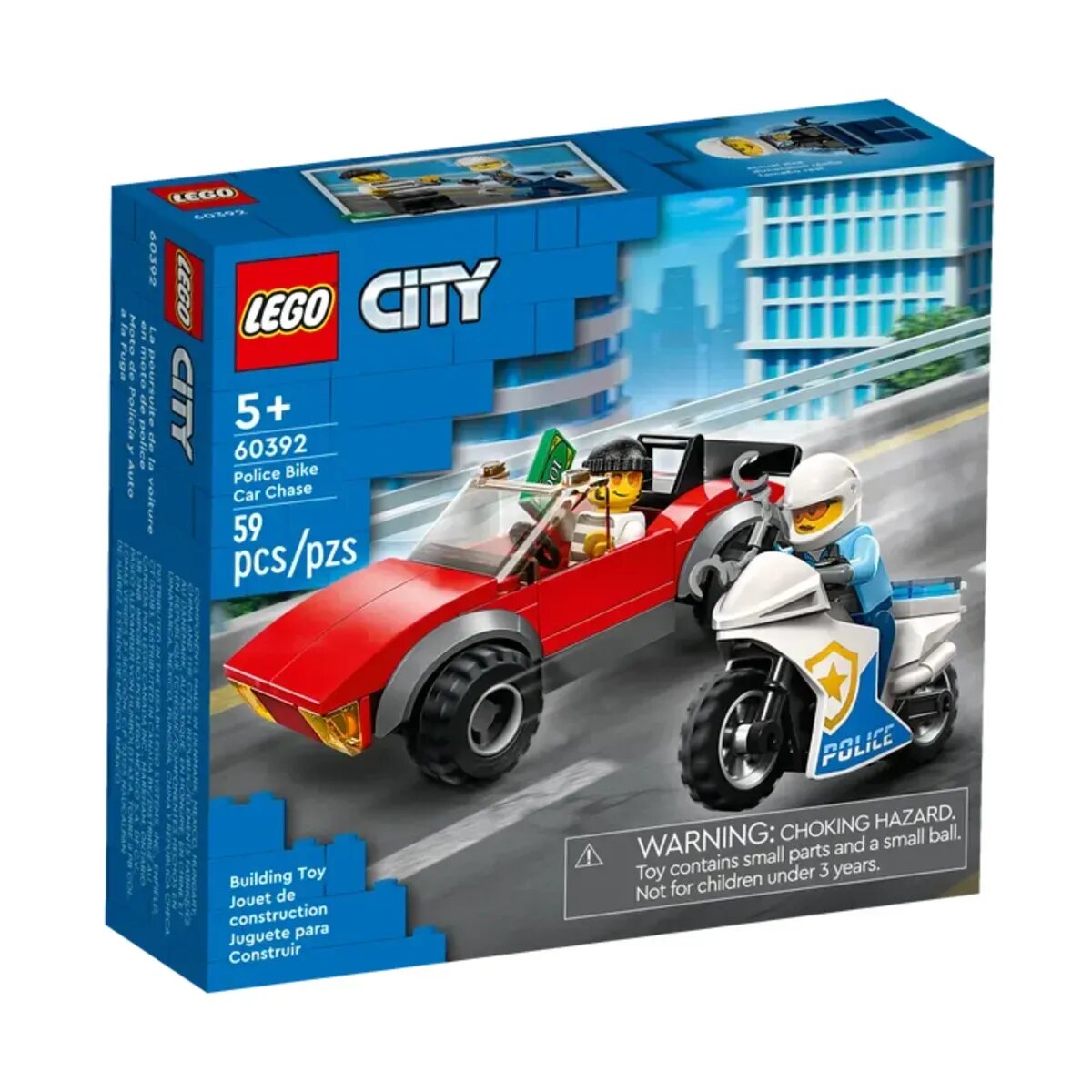 LEGO® City Police 60392 Verfolgungsjagd mit dem Polizeimotorrad