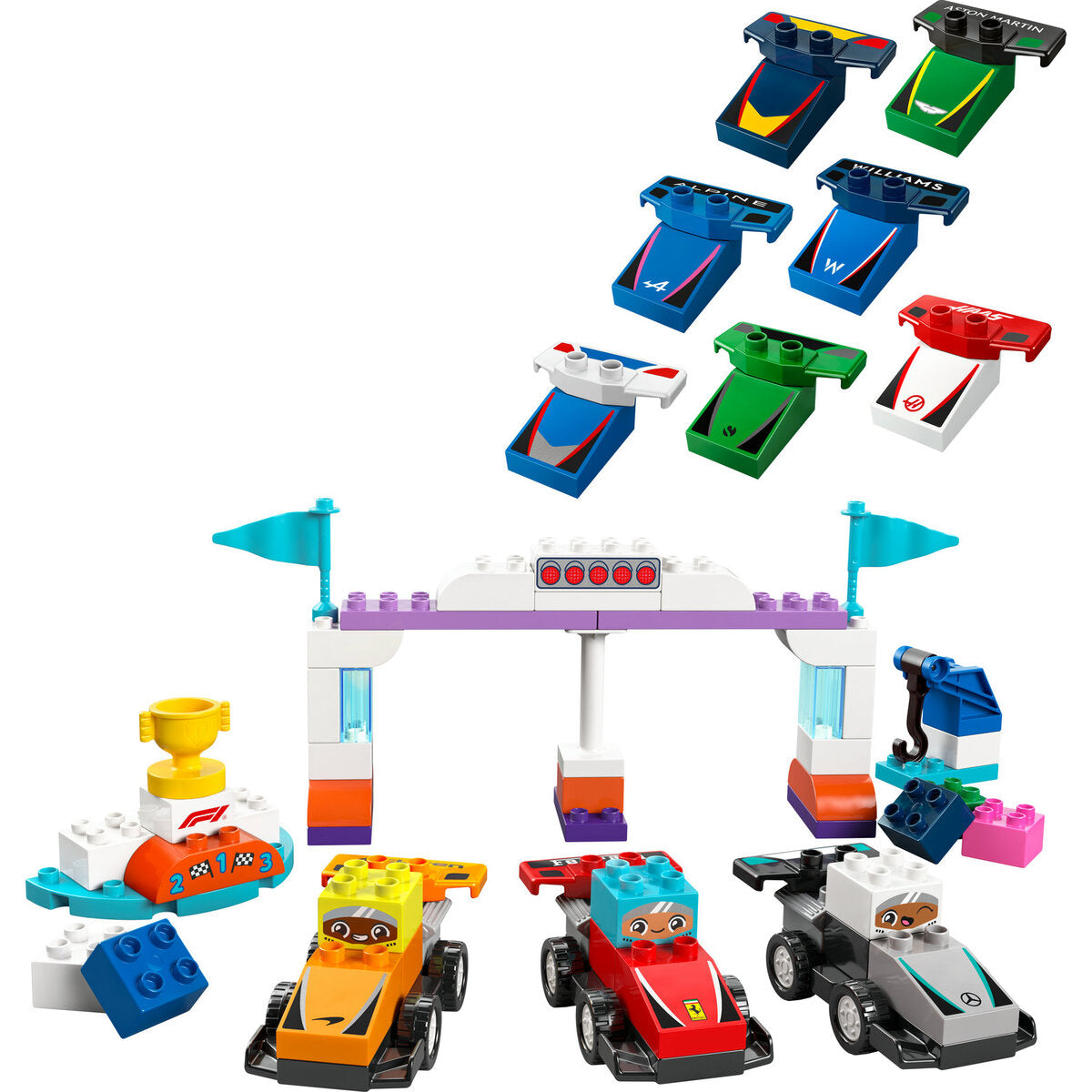 LEGO® DUPLO® Town 10445 F1® Team Rennautos mit Rennfahrern