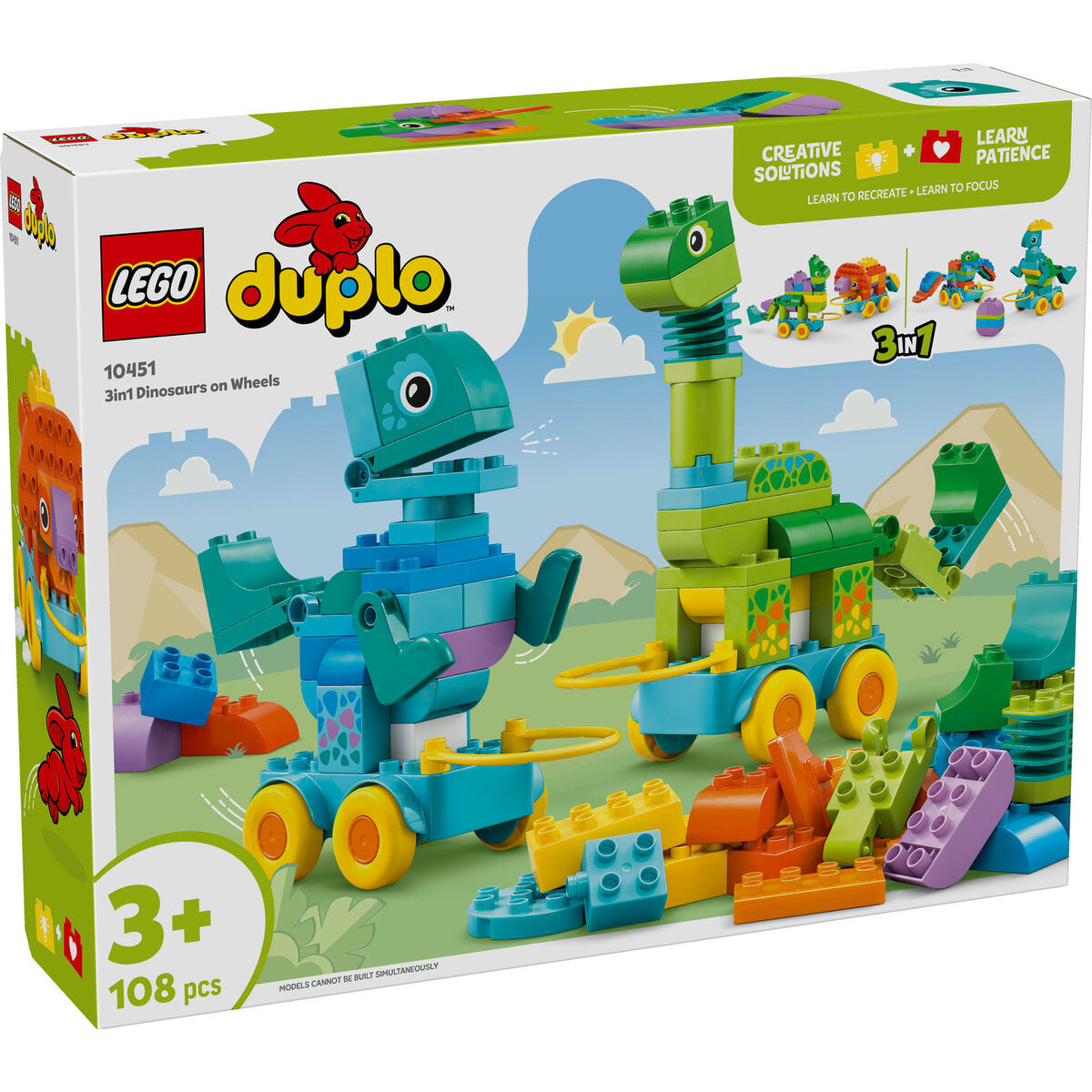 LEGO® DUPLO® Town 10451 Dinos auf Rädern 3-in-1-Set