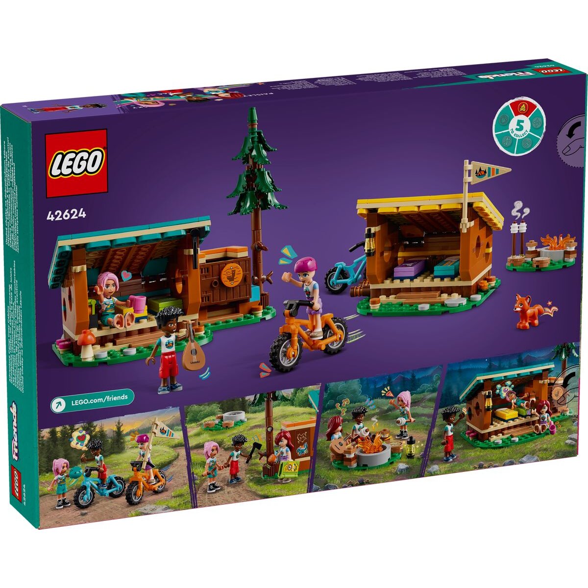 LEGO® Friends 42624 Gemütliche Hütten im Abenteuercamp