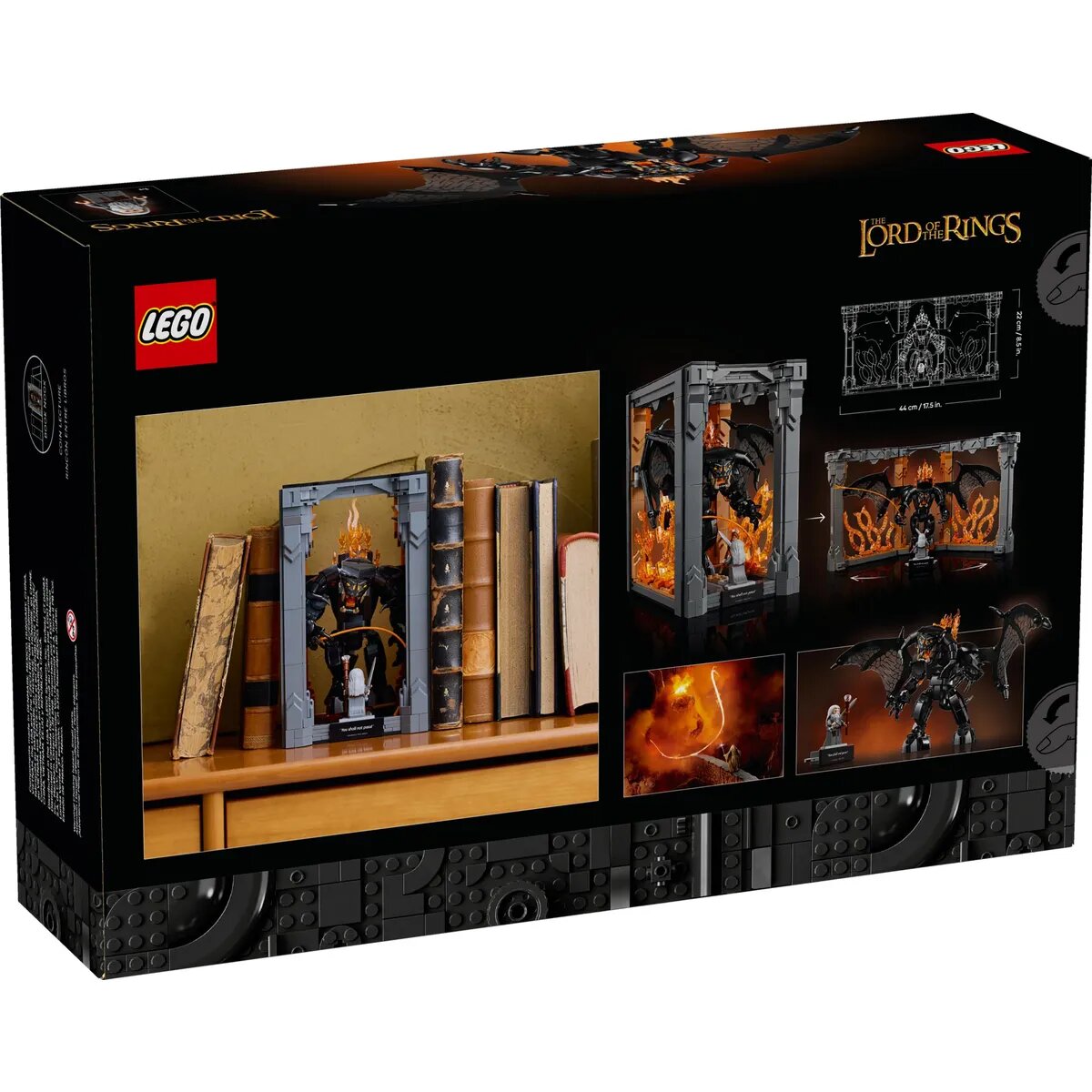 LEGO® Icons 10367 Der Herr der Ringe: Balrog™ Bücherstütze