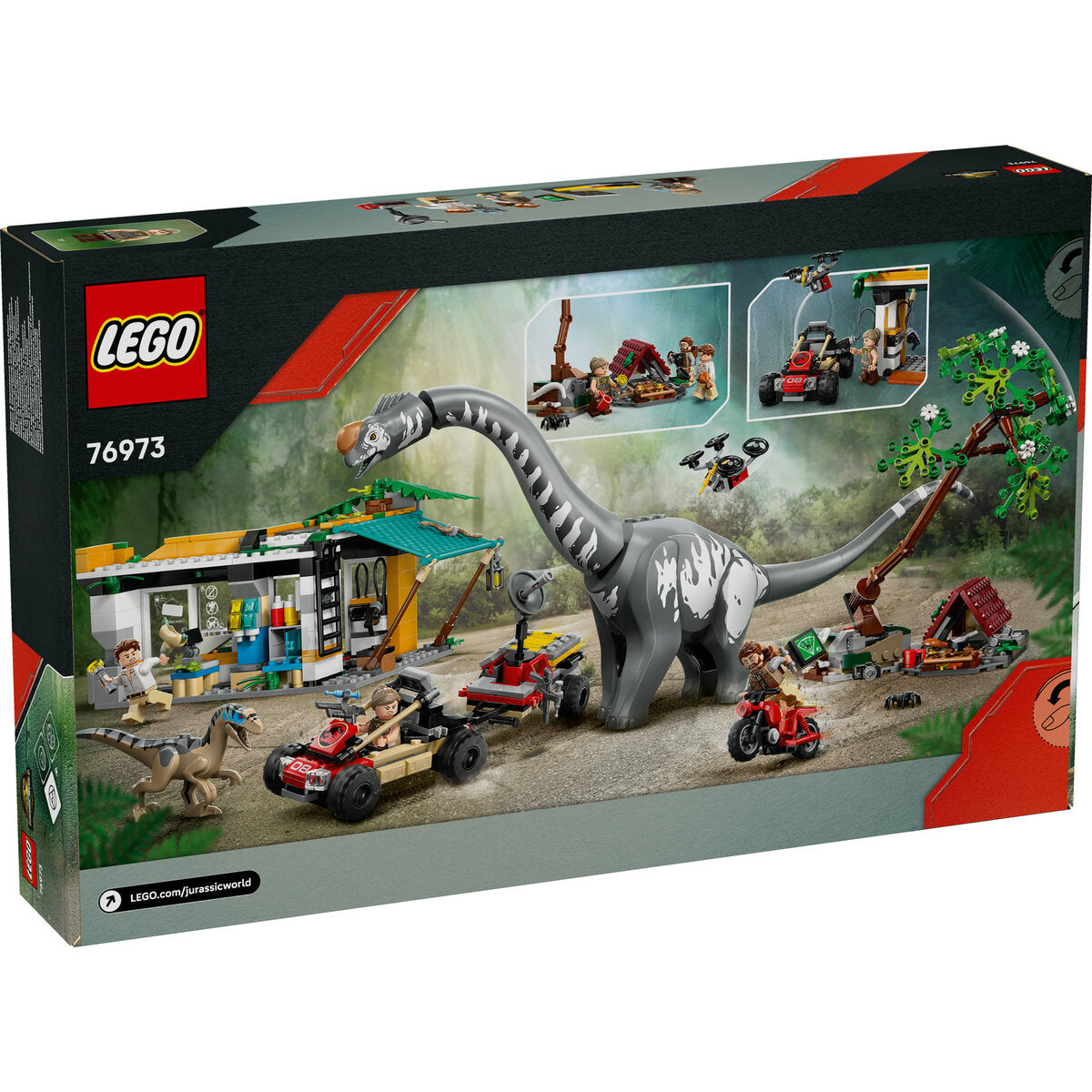 LEGO® Jurassic World™ 76973 Raptor & Titanosaurus: Große Fährtensuche