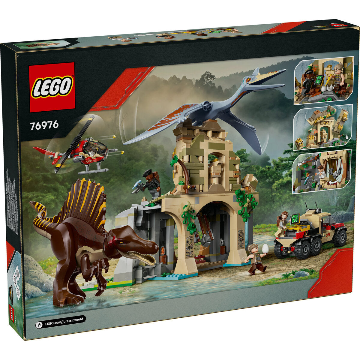 LEGO® Jurassic World™ 76976 Spinosaurier & Quetzalcoatlus: Hubschrauber-Einsatz
