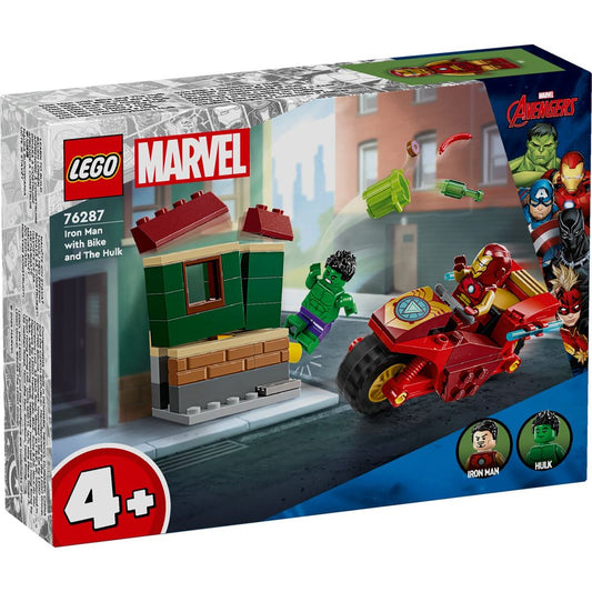 LEGO® Marvel Super Heroes 76287 Iron Man mit Bike und der Hulk