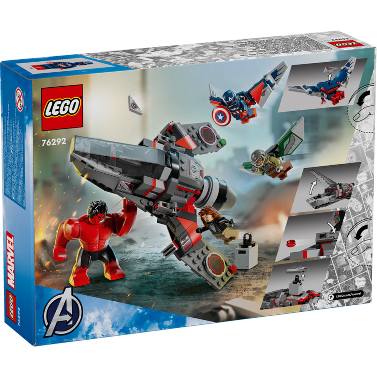 LEGO® Marvel Super Heroes 76292 Showdown zwischen Captain America und Red Hulk