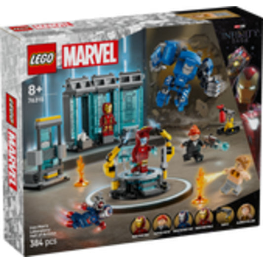 LEGO® Marvel Super Heroes 76315 Iron Mans Labor: Halle der Rüstungen