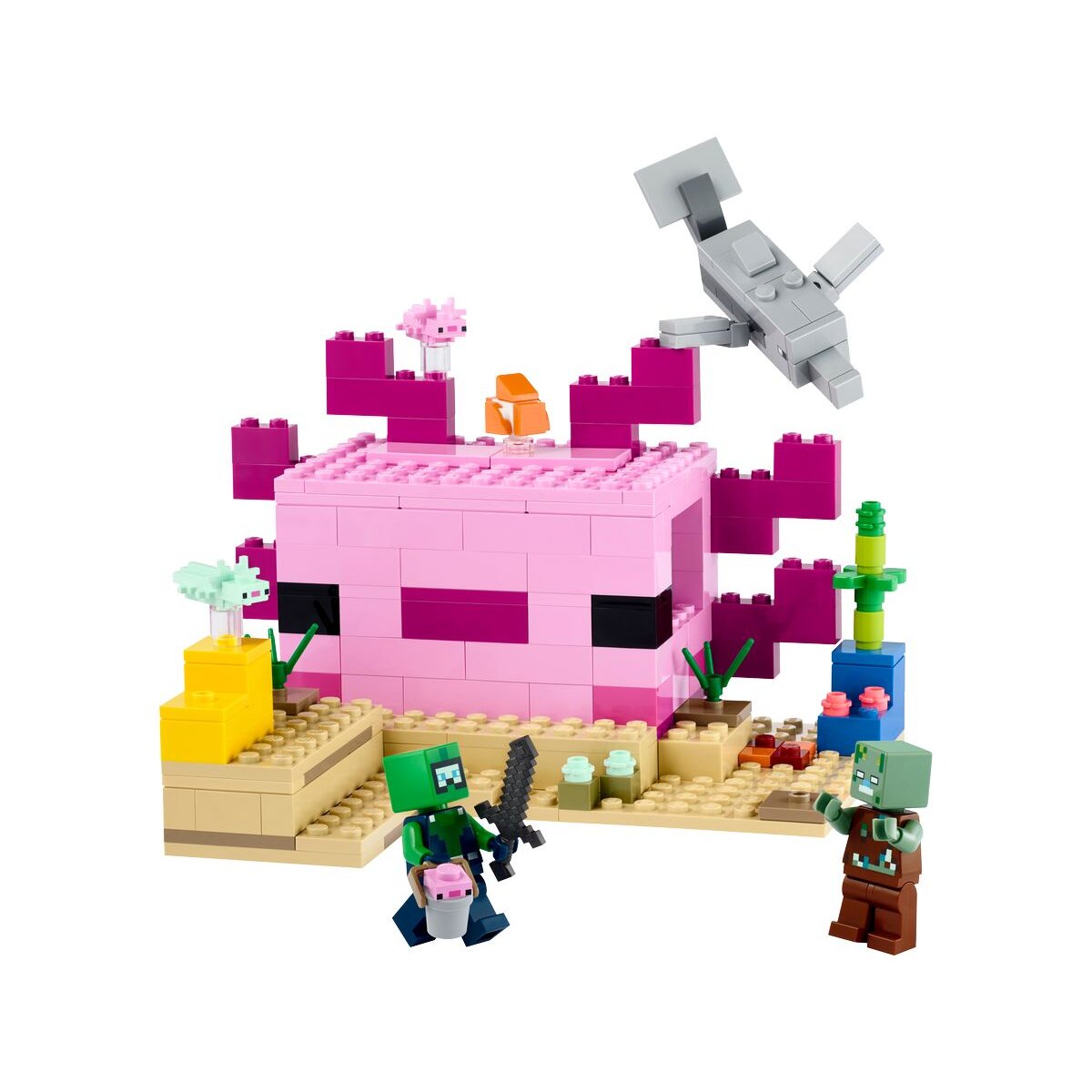 LEGO® Minecraft™ 21247 Das Axolotl-Haus