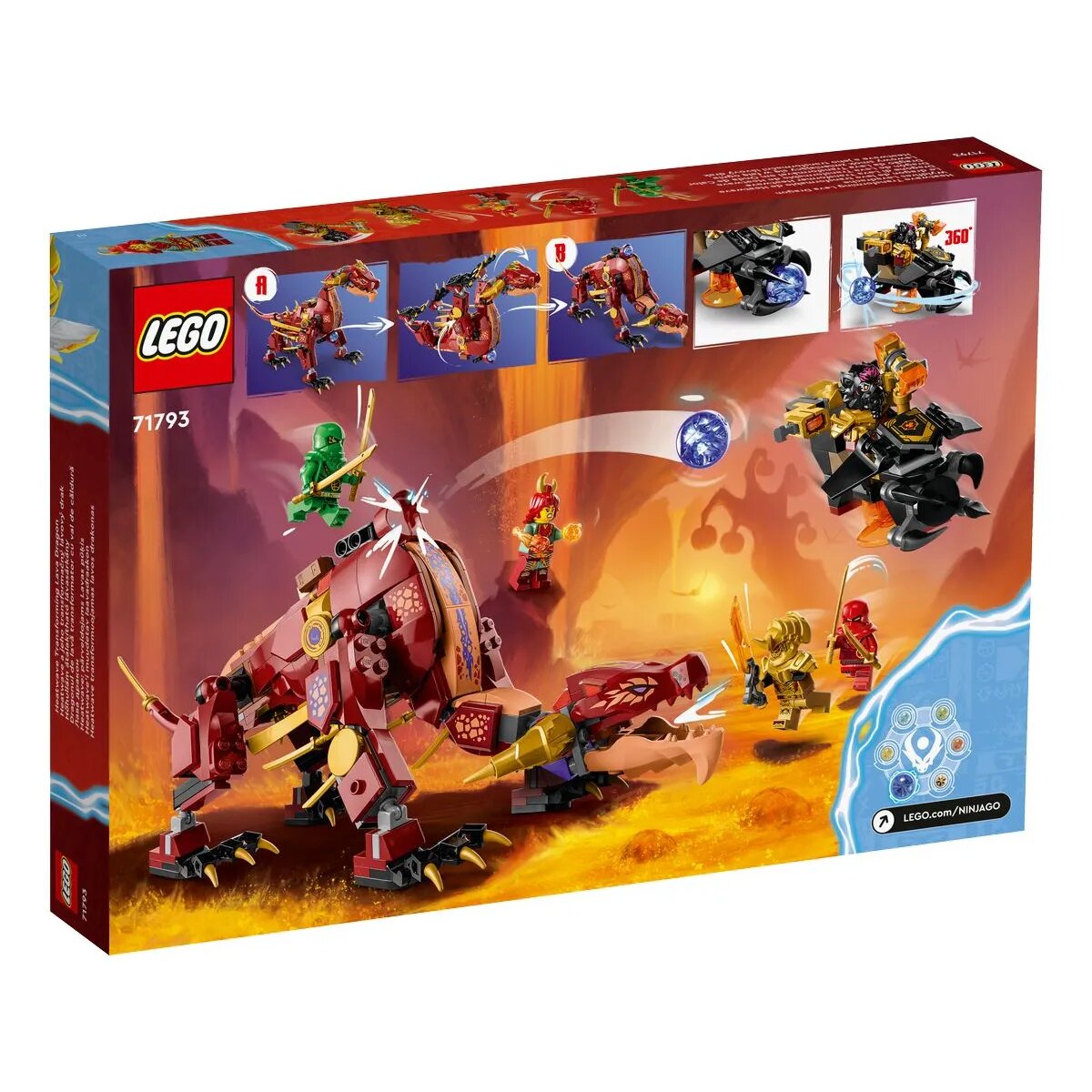 LEGO® NINJAGO® 71793 Wyldfyres Lavadrache