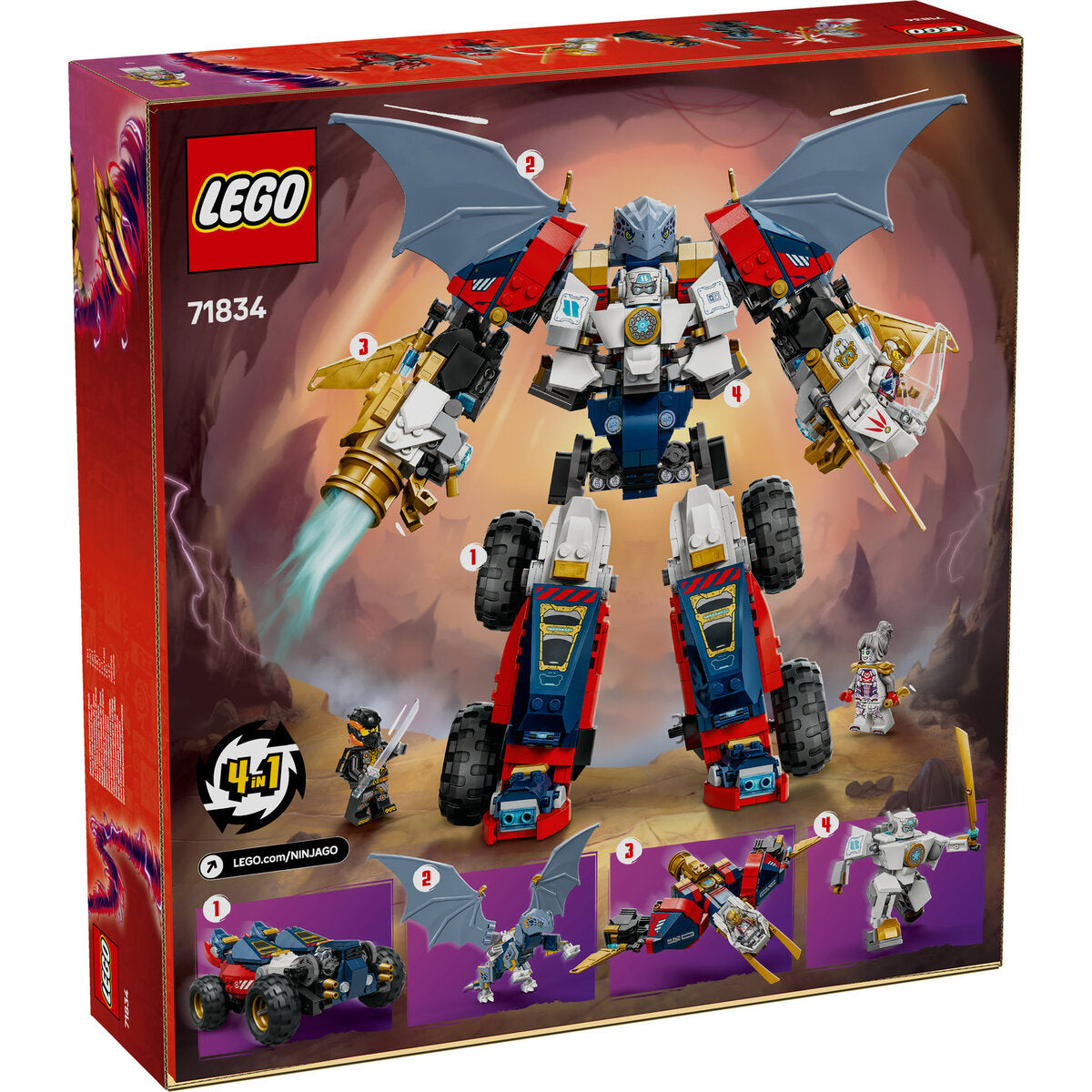 LEGO® NINJAGO® 71834 Zanes Ultra-Kombi-Mech