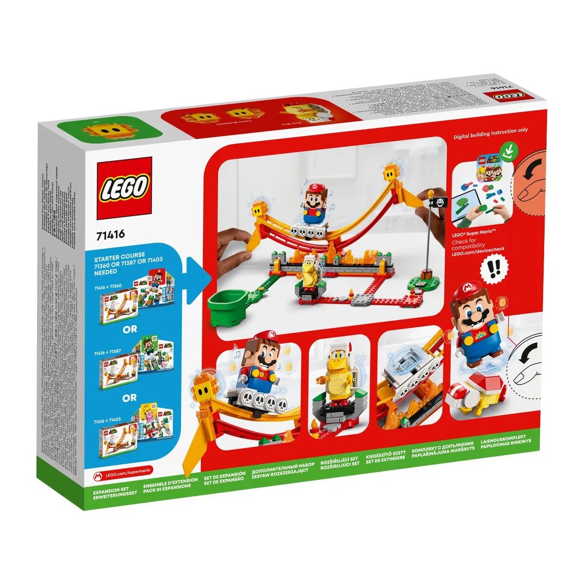 LEGO® Super Mario 71416 Lavawelle-Fahrgeschäft – Erweiterungsset