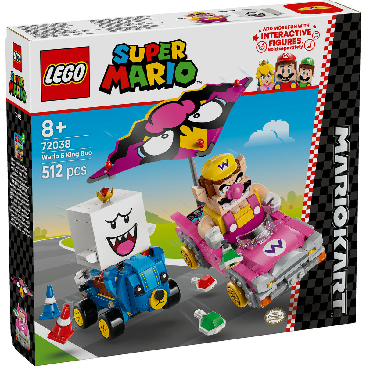 LEGO® Super Mario 72038 Mario Kart™ – Wario & König Buu Huu