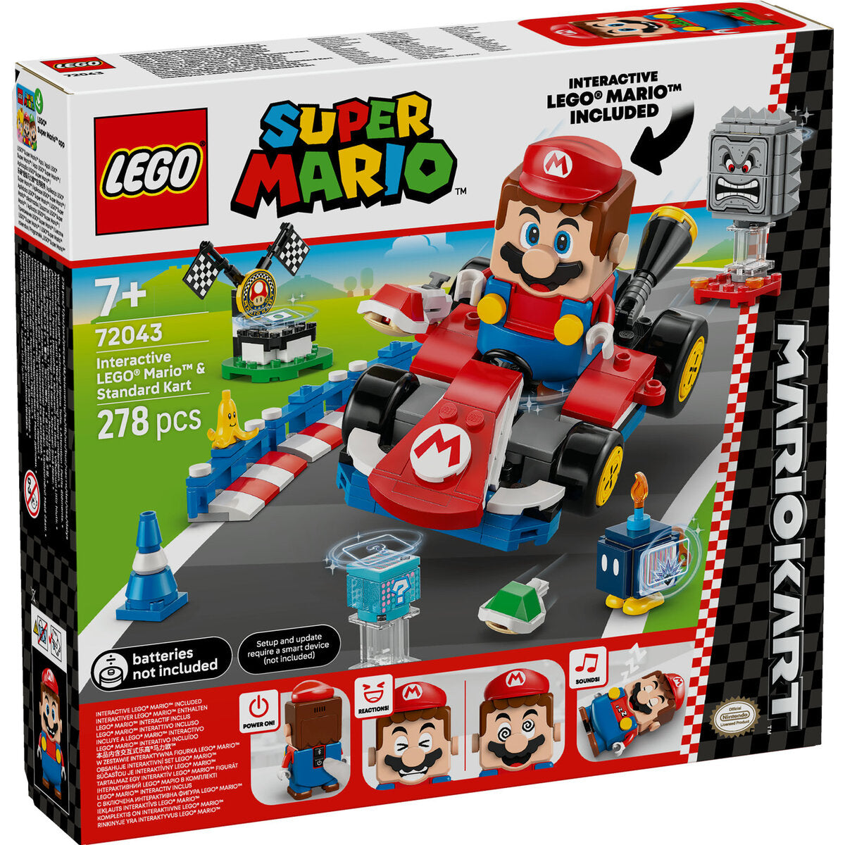 LEGO® Super Mario 72043 Mario Kart™ – Interaktiver LEGO® Mario™ & Standard-Kart