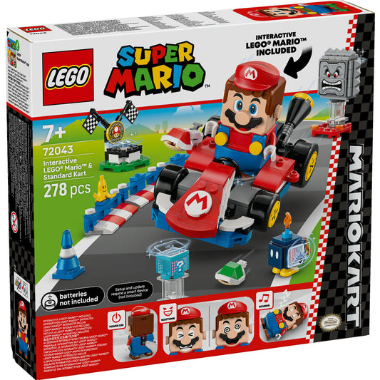 LEGO® Super Mario 72043 Mario Kart™ – Interaktiver LEGO® Mario™ & Standard-Kart