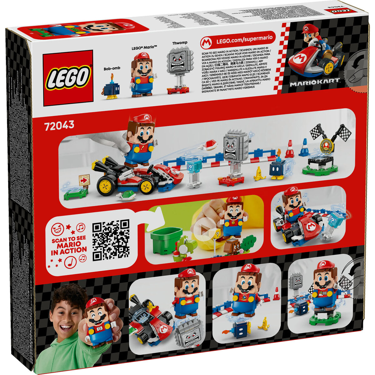 LEGO® Super Mario 72043 Mario Kart™ – Interaktiver LEGO® Mario™ & Standard-Kart