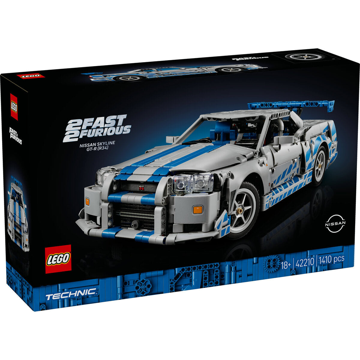 LEGO® Technic 42210 2 Fast 2 Furious Nissan Skyline GT-R (R34) Flitzer