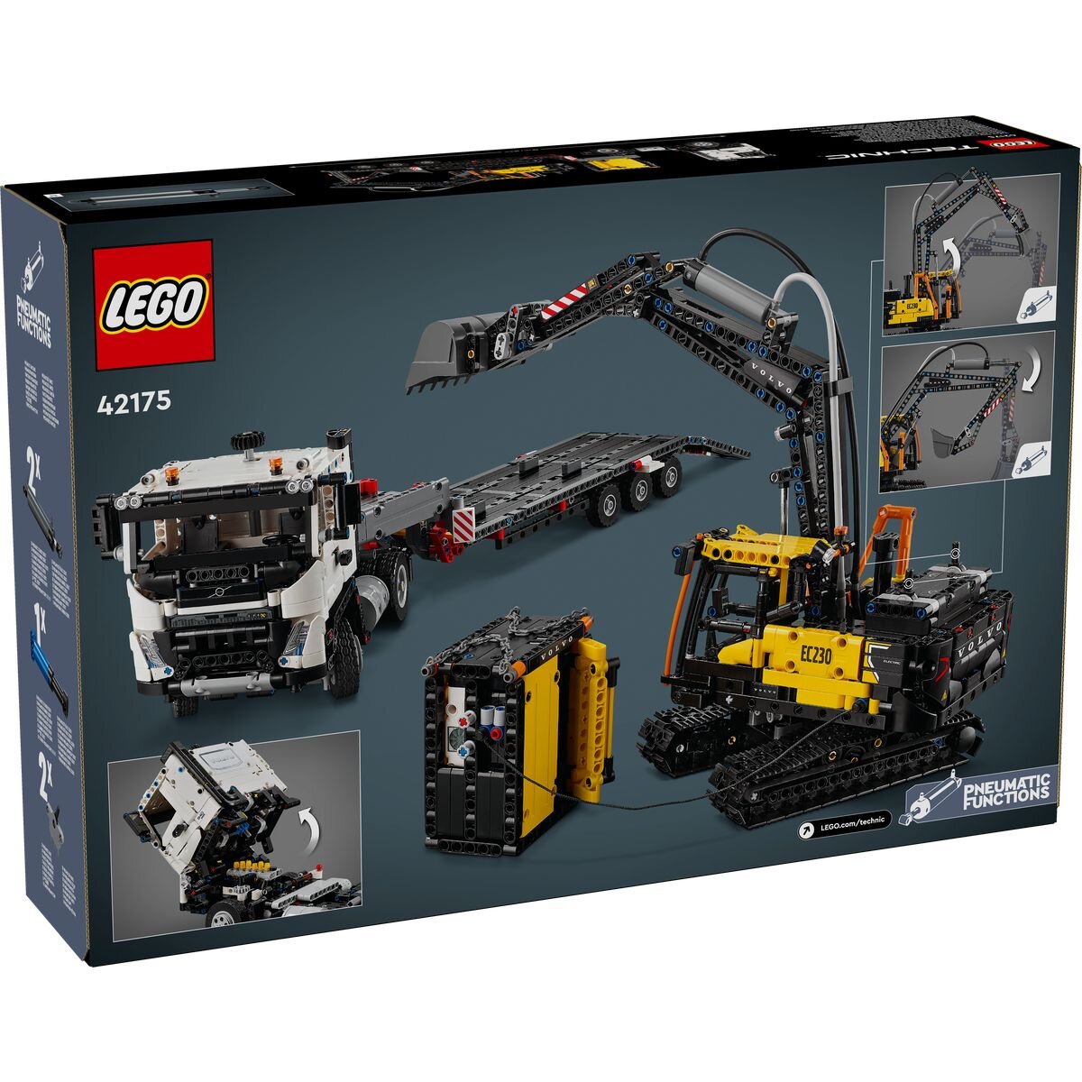 LEGO Technic Volvo FMX LKW mit EC230 Electric Raupenbagger, Set 42175