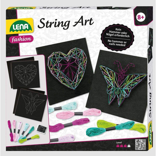 LENA® String Art Schmetterling & Herz