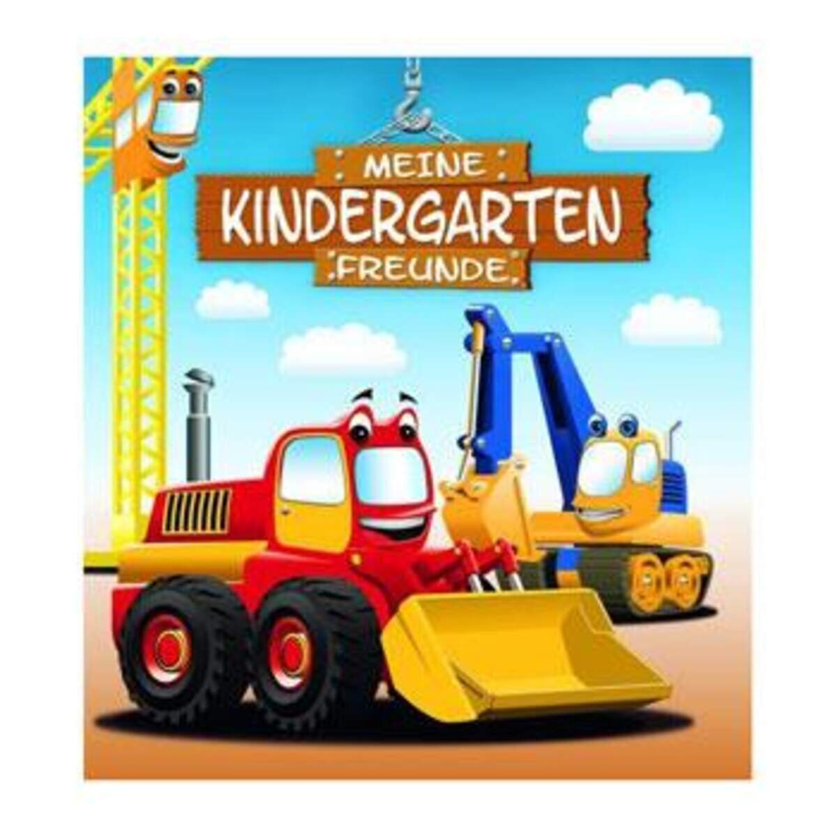 Loewe Freundebuch Kindergarten Bagger