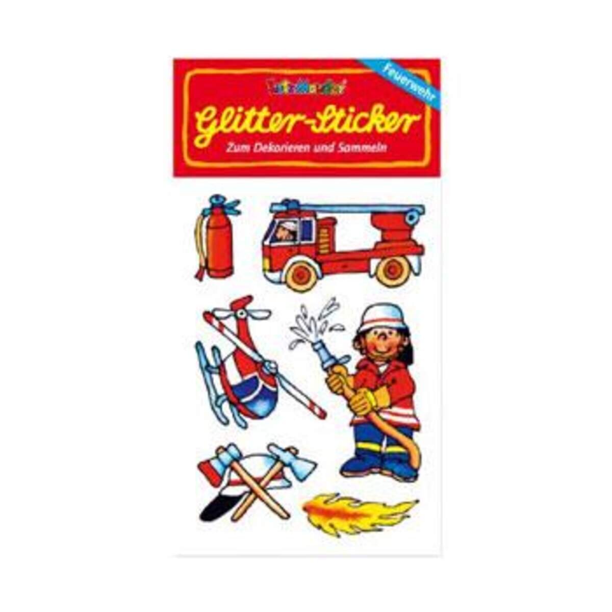 Lutz Mauder Glitter Sticker Feuerwehr