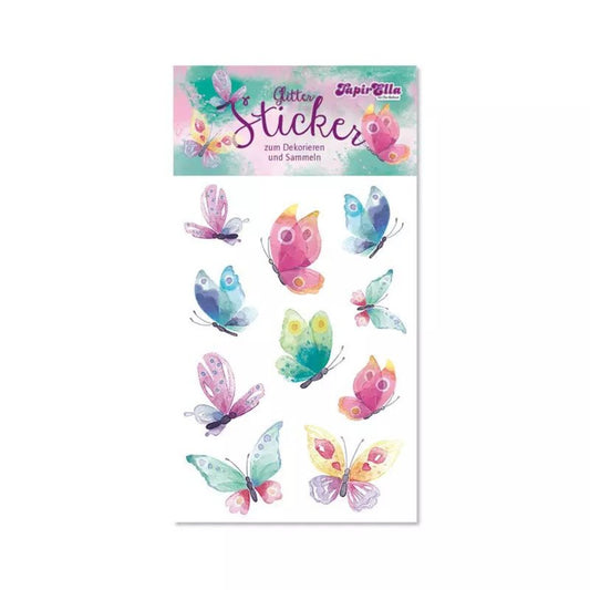 Lutz Mauder TapirElla Glitter-Sticker, Schmetterlinge