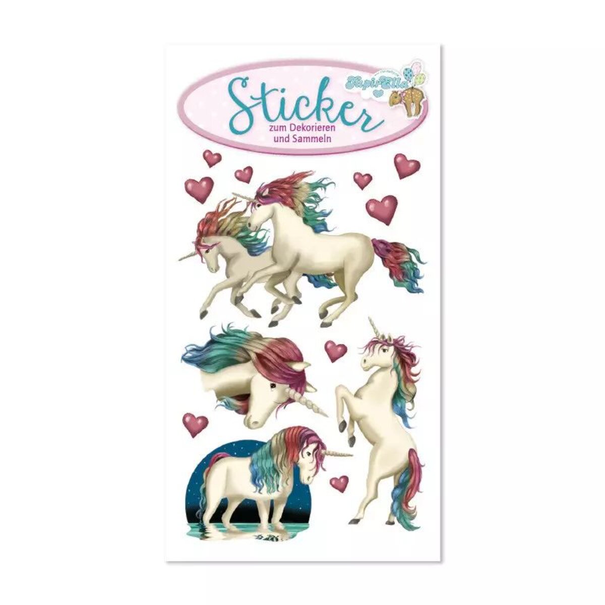 Lutz Mauder TapirElla Glitter-Sticker, Einhorn Lunabelle