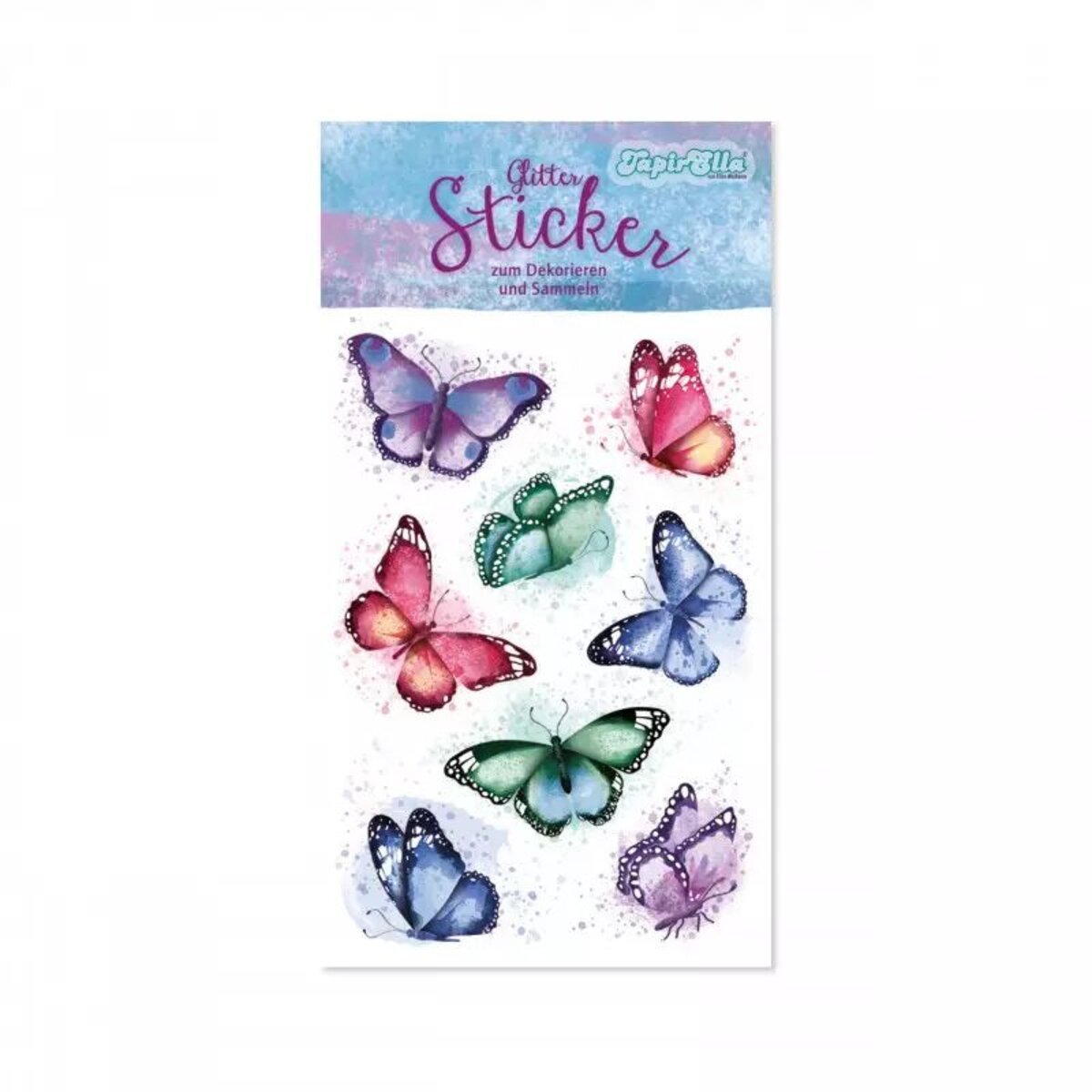 Lutz Mauder TapirElla Glitter-Sticker, Schmetterlinge 2