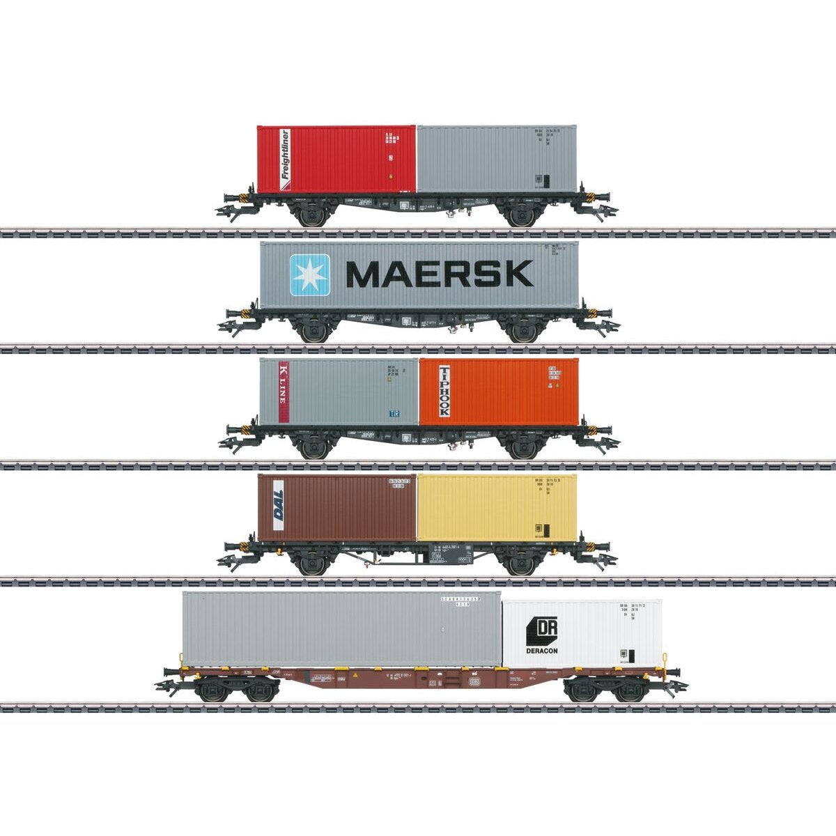 Märklin 47680 - H0 Container-Tragwagen-Set