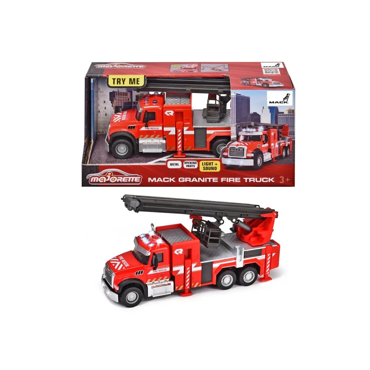 Majorette Mack Granite Fire Truck