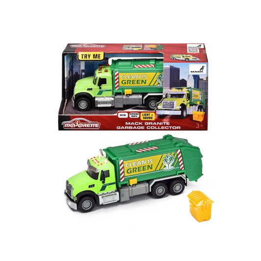 Majorette Mack Granite Garbage Truck