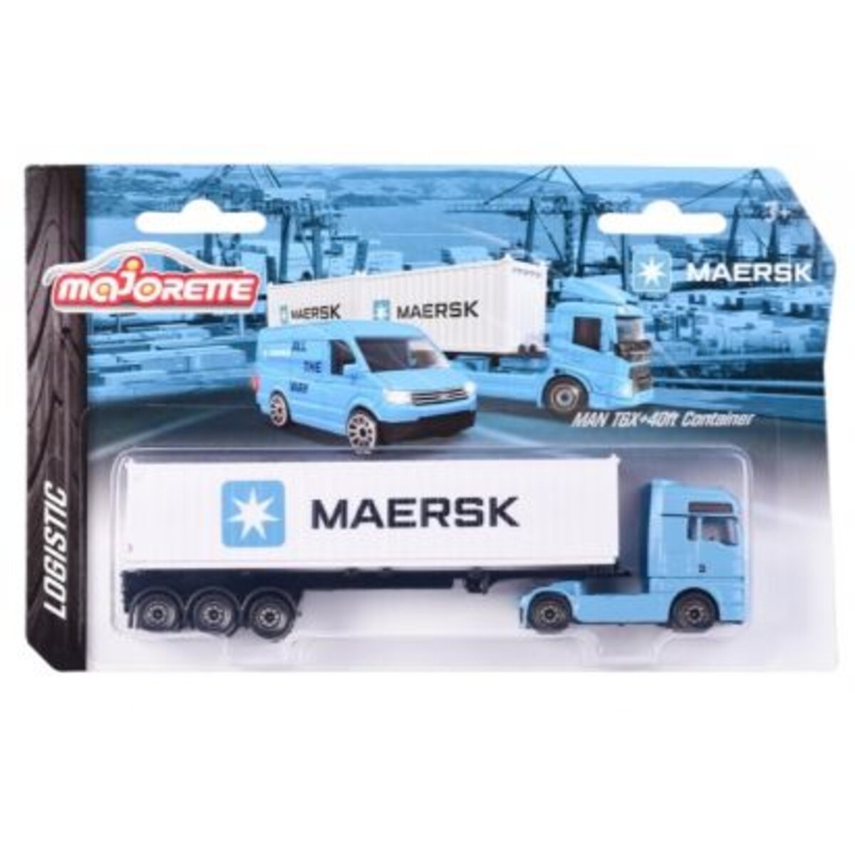 Majorette MAERSK Transportfahrzeuge, 1 Stück, 3-fach sortiert