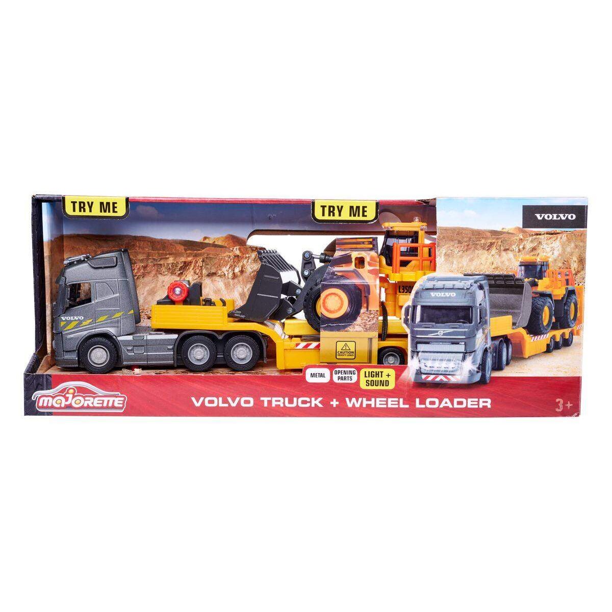 Majorette Volvo Truck + Wheel Loader