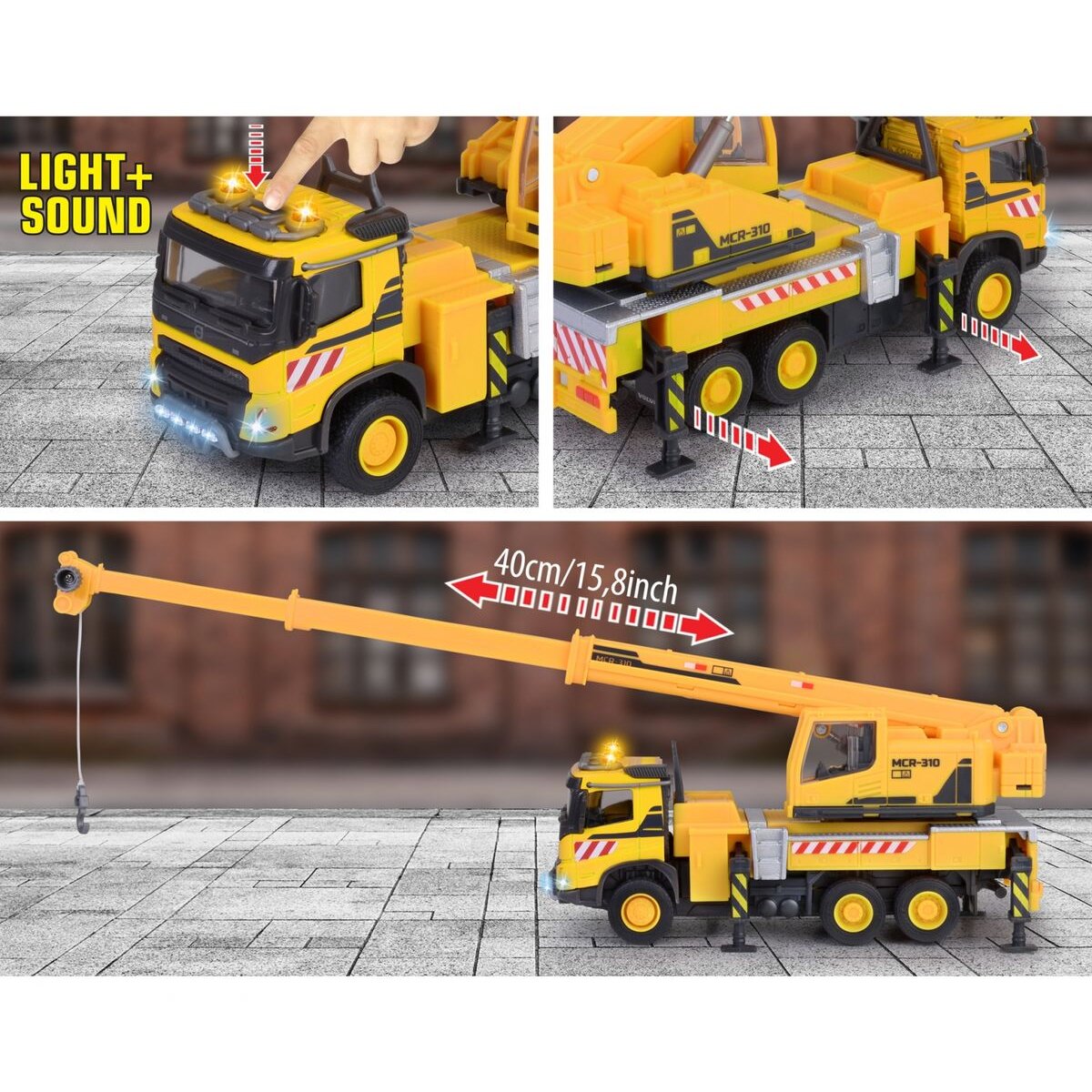 Majorette Volvo Truck Crane