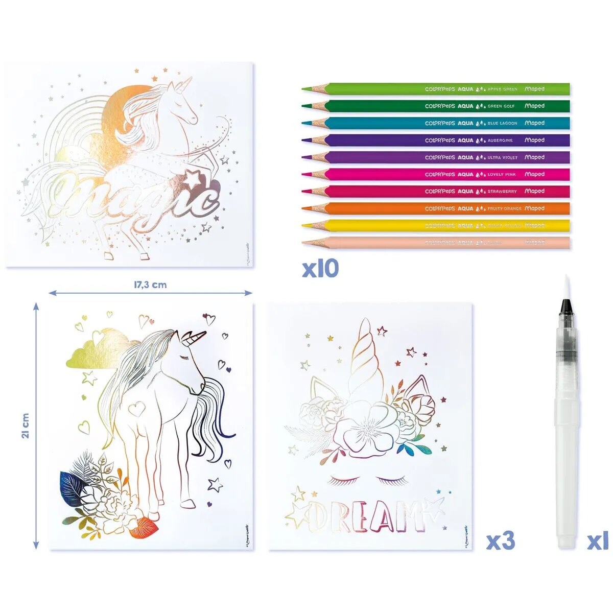 Maped Creativ Ausmal-Set AQUA'ART - Einhorn