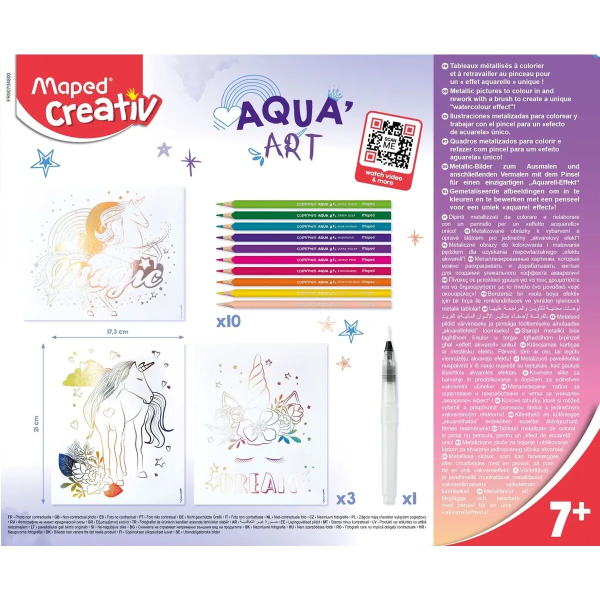 Maped Creativ Ausmal-Set AQUA'ART - Einhorn