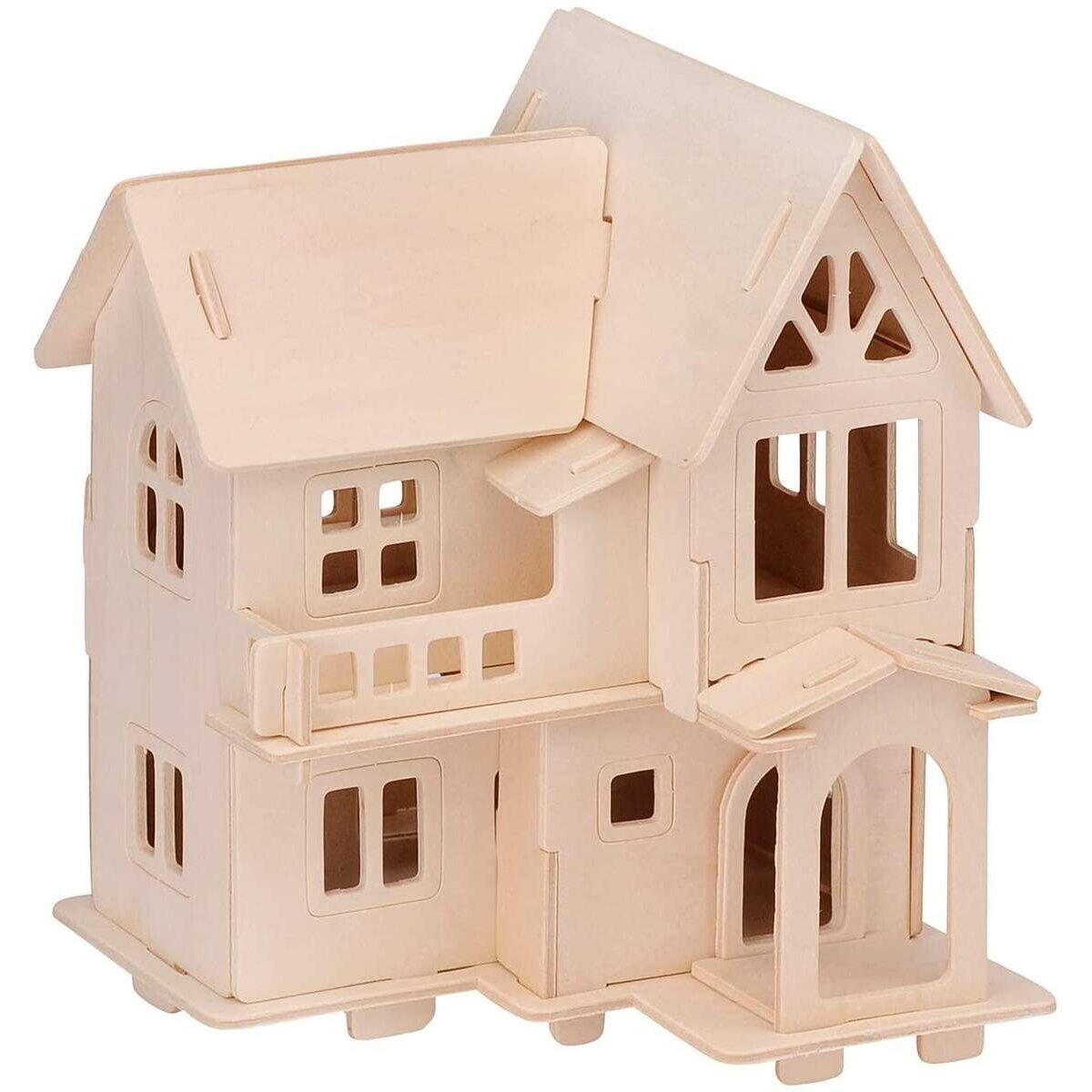 Marabu KiDS 3D Holzpuzzle Traumhaus, 33 Teile, ca. 16 x 20 cm