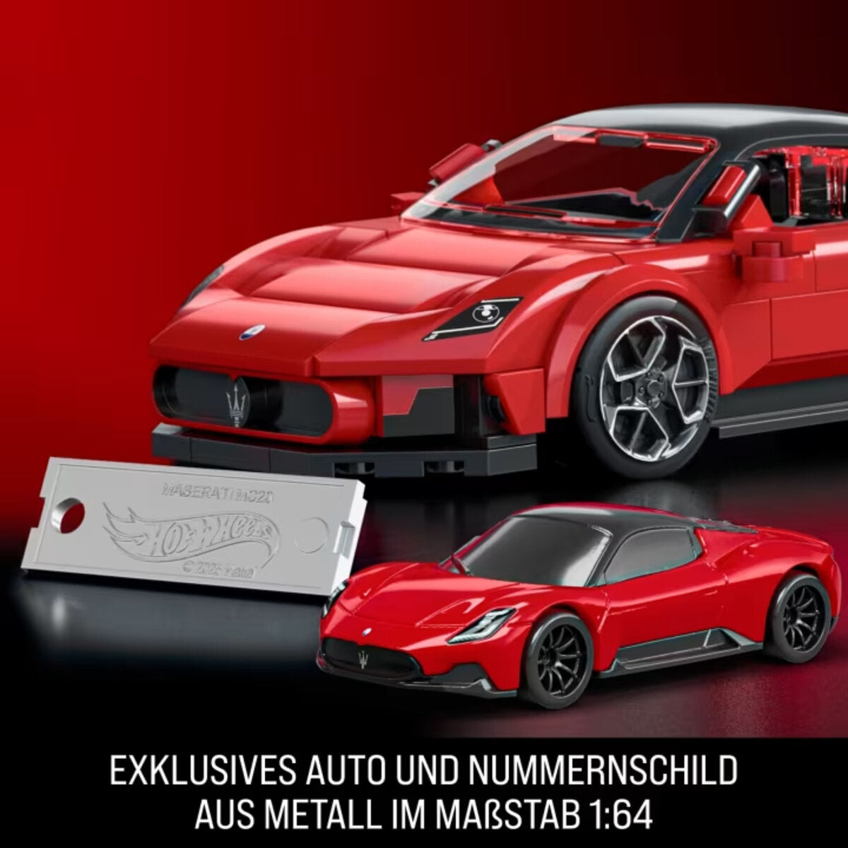 Mattel Brick Shop Hot Wheels Maserati Mc20 Bauset (250 Teile)