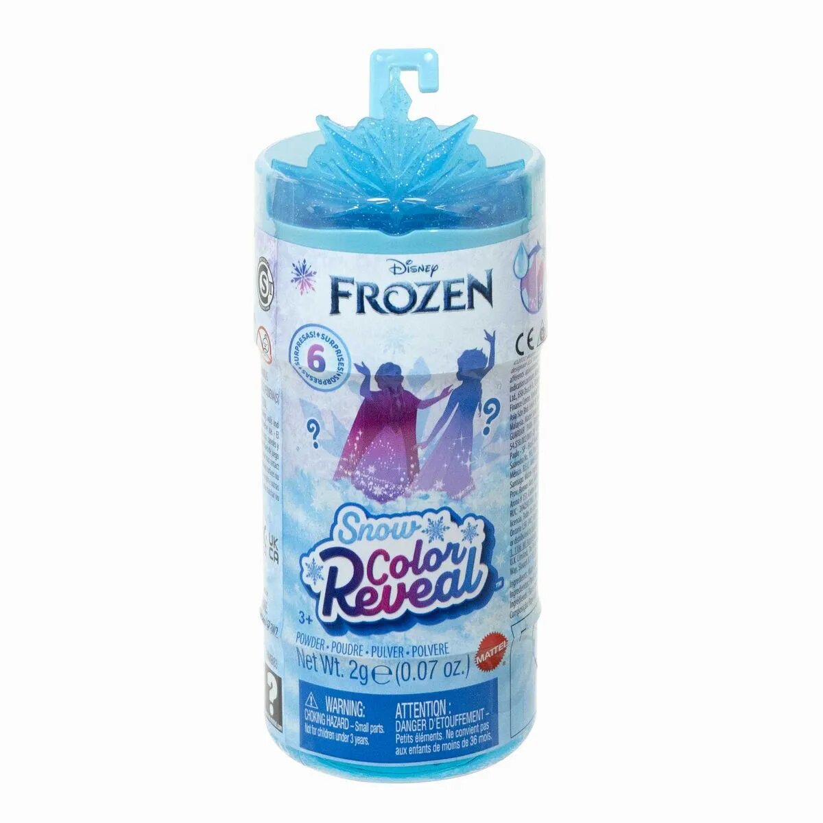 Mattel Disney Die Eiskönigin Snow Color Reveal, 1 Packung, 4-fach sortiert