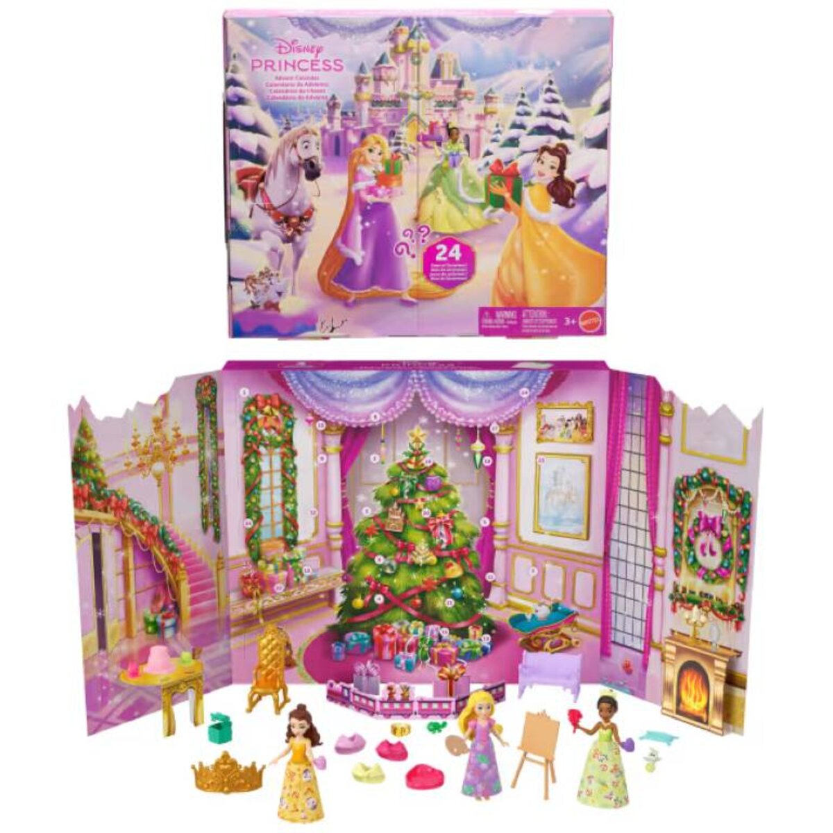 Mattel Disney Princess-Adventskalender mit 24 Tagen voller Überraschungen